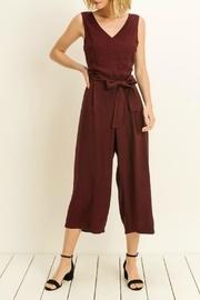 Plum Cropped Jumpsuit