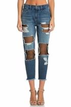  Fishnet Girfriend Jeans