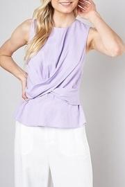  Twist Front Peplum Top
