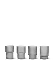  Ripple Smoked Glasses S/4