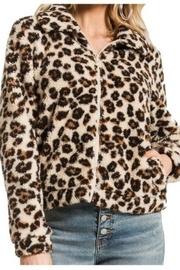 Leopard Sherpa Crop