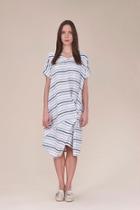  Assymetrical Striped Dress