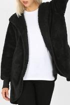 Faux Fur Hooded Jacket