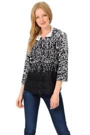  Abstract Hoodie Cardigan