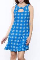 Blue Sunburst Dress