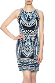  Geometric Sleeveless Sheath