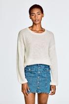  Blouson Sleeve Crewneck