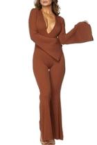  Ribbed Bell Jumpsuit