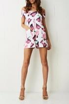  Pink Floral Playsuit
