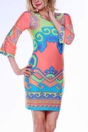  Italian Geometric-print Dress