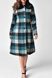  Woolly Check Coat