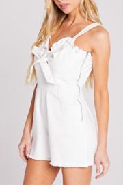  Tie Front Denim Romper