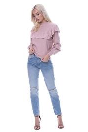  Pearl Ruffle Sweater