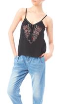 Chiffon Embroidered Tank