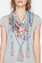  Belletini Blue Silk Scarf
