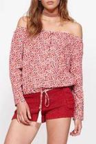  Long Sleeve Off-shoulder Blouse