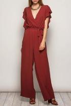  Ruffle Sleeve Jumpsuit