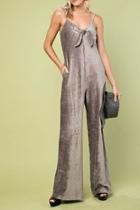  Velvet Tie Jumpsuit