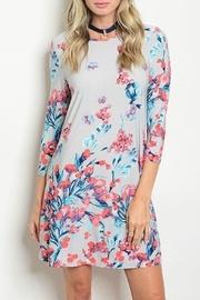  Gray Floral Dress