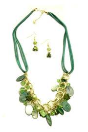  Teal/green Necklace Set