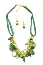  Teal/green Necklace Set