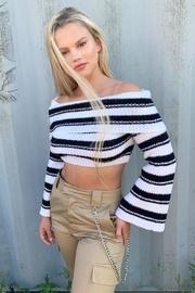  Fold-over Cropped Sweater