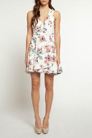  Floral A-line V Neck Dress