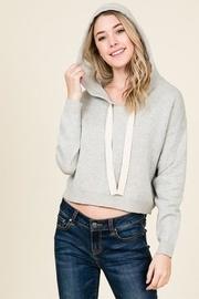  Grey Knit Hoodie