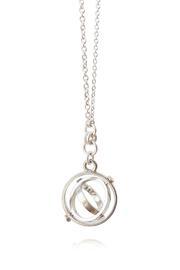  Silver Celestial Globe Necklace