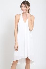  White Chiffon Dress