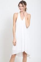  White Chiffon Dress