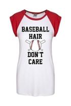  Baseball Hair Tee