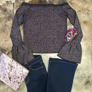  Multi Shimmer Sweater