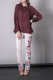  Red Fluffy Blouse
