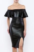  Black Knee Length Dress