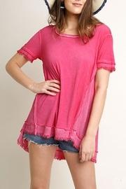 Washed Frayed Top