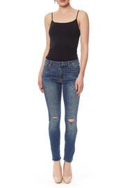 Overdyed Knee-slit Jeans