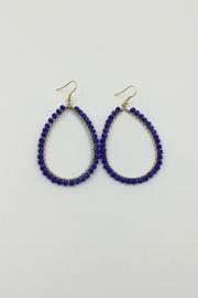  Blue Beaded Hoop