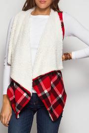  Plaid Fur Vest