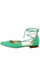  Seafoam Corset Lace Flat
