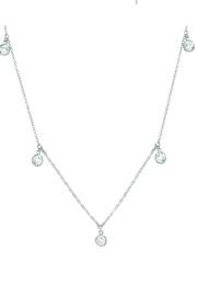  Drop Bezel Necklace