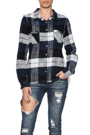 Crochet Sides Plaid Top