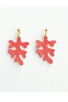  Leather Coral Earrings