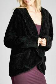  Fuzzy Hoodie Jacket
