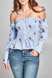  Smocked Button Down