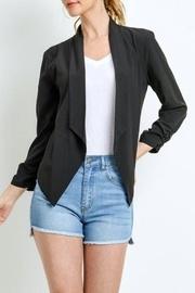  Scrunched Sleeve Blazer