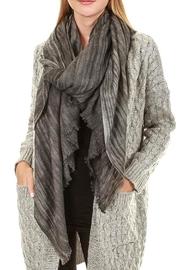  Stripe Cashmere Scarf