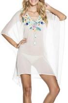  Embroidered Georgette Poncho