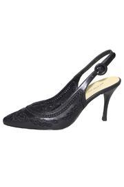  Embroidered Slingback Heel