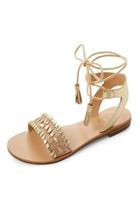  Raffia Wraparound Sandal